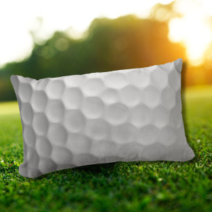 Coussin Rectangle Texture de balle de golf blanche gaufree