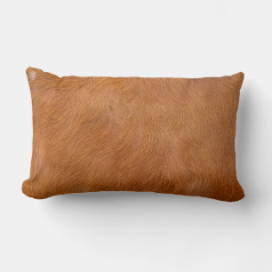 Coussin Rectangle Texture de la fourrure brune de vache Highland