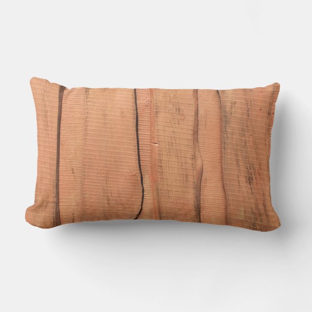 Coussin Rectangle Texture en bois (Recto)