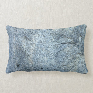 Coussin Rectangle Texture en pierre Bleu-grise abstraite
