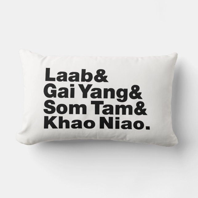 Coussin Rectangle Thai Isaan Street Food (Recto)