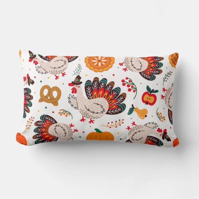 Coussin Rectangle Thanksgiving Meme I Am Happy Because I Am Grateful (Recto)