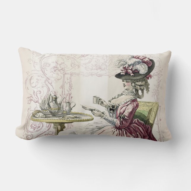 Coussin Rectangle Thé d'après-midi ! (Recto)