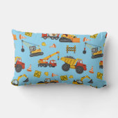 Coussin Rectangle Thème de construction Bleu (Verso)