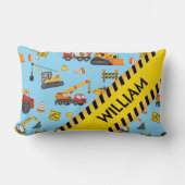 Coussin Rectangle Thème de construction Bleu (Recto)