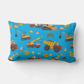 Coussin Rectangle Thème de construction Bleu (Verso)