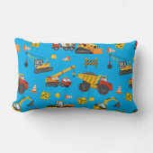 Coussin Rectangle Thème de construction Bleu (Recto)