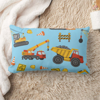 Coussin Rectangle Thème de construction Bleu