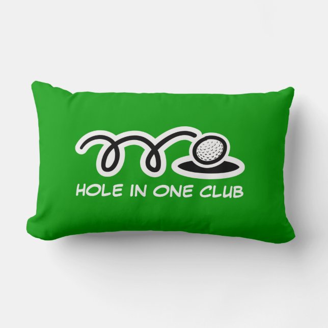 Coussin Rectangle Thème de golf lancer l'oreiller avec une citation  (Recto)
