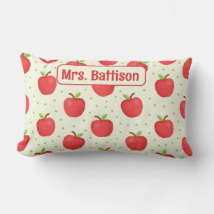 Coussin Rectangle thème de la pomme, coutume, Coin de lecture de l'e