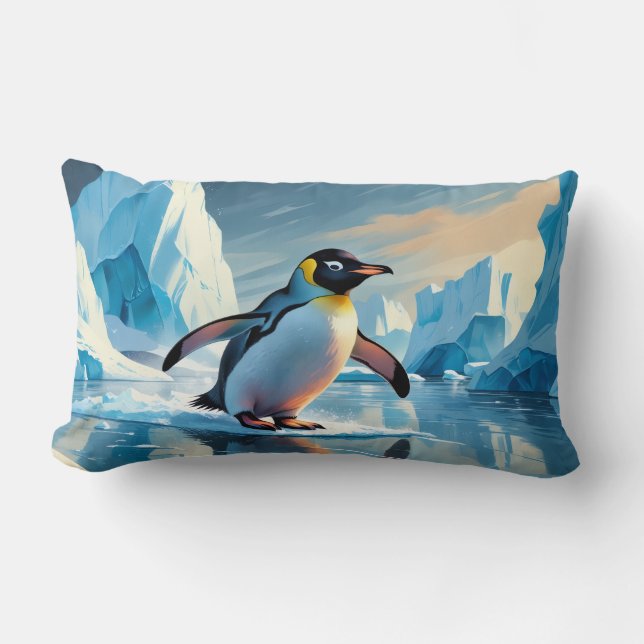 Coussin Rectangle Thème Penguin (Recto)
