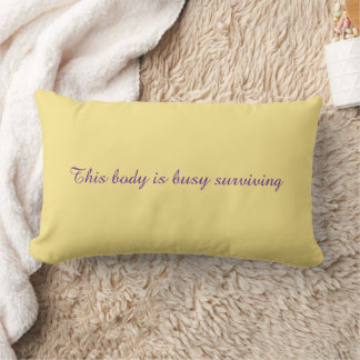 Coussin Rectangle Throw Pillow with an inspirational message