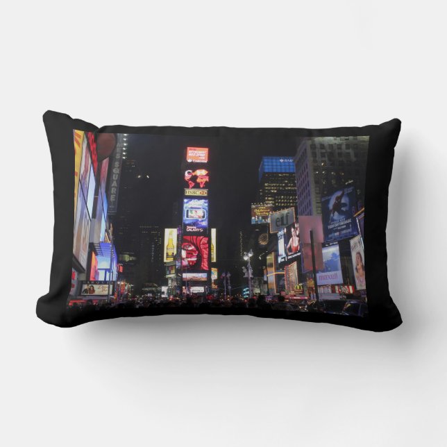 Coussin Rectangle Times Carré Empire State Building NYC (Recto)