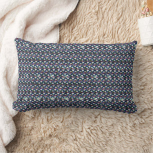 Coussin Rectangle Tissage de prisme de minuit Motif géométrique abst