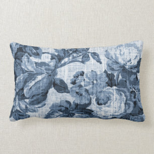 Coussin Rectangle Tissu floral botanique No.5 de Toile de bleu