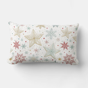 Coussin Rectangle « Tissu lombaire à motif étoile pastel »