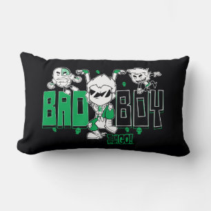 Coussin Rectangle Titans Ados, allez !   "Bad Boy" Robin, Cyborg & B