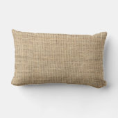 Coussin Rectangle Toile de jute rustique de cru de pays (Verso)