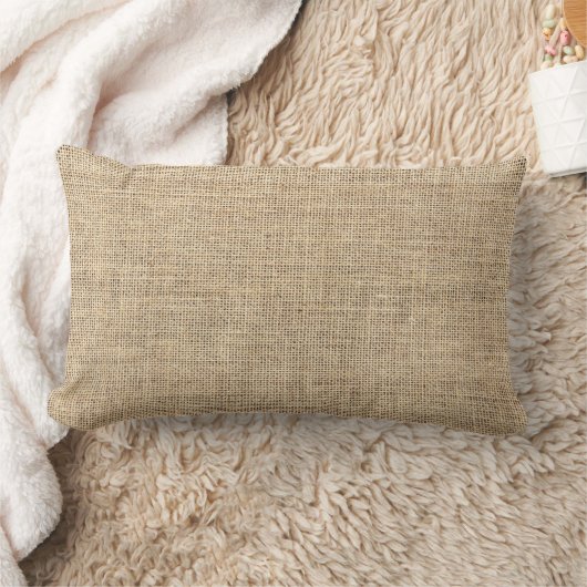 Coussin Rectangle Toile de jute rustique de cru de pays (Couverture)