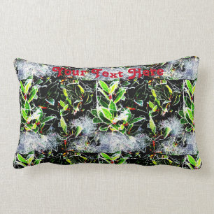 Coussin Rectangle toiles d'araignée givrées sur la conception