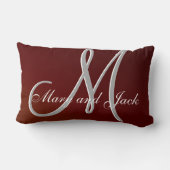 Coussin Rectangle Tonton de Terre rouge 3d Monogramme (Verso)