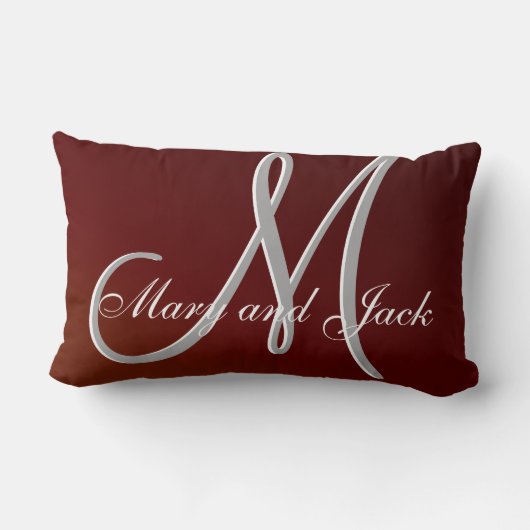 Coussin Rectangle Tonton de Terre rouge 3d Monogramme (Verso)