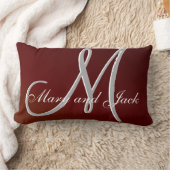 Coussin Rectangle Tonton de Terre rouge 3d Monogramme (Couverture)