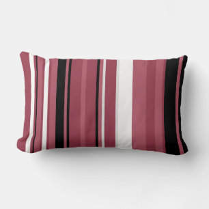 Coussin Rectangle Topaz fumé et rayures noires