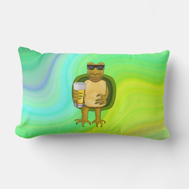 Coussin Rectangle Tortue soif (Recto)