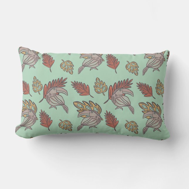 Coussin Rectangle Toucan tropical (Recto)