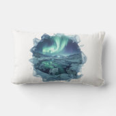 Coussin Rectangle Toundra Cristalline Aurore (Verso)
