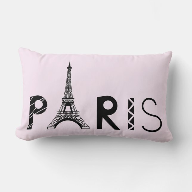 Coussin Rectangle Tour Eiffel de Paris, France | (Recto)