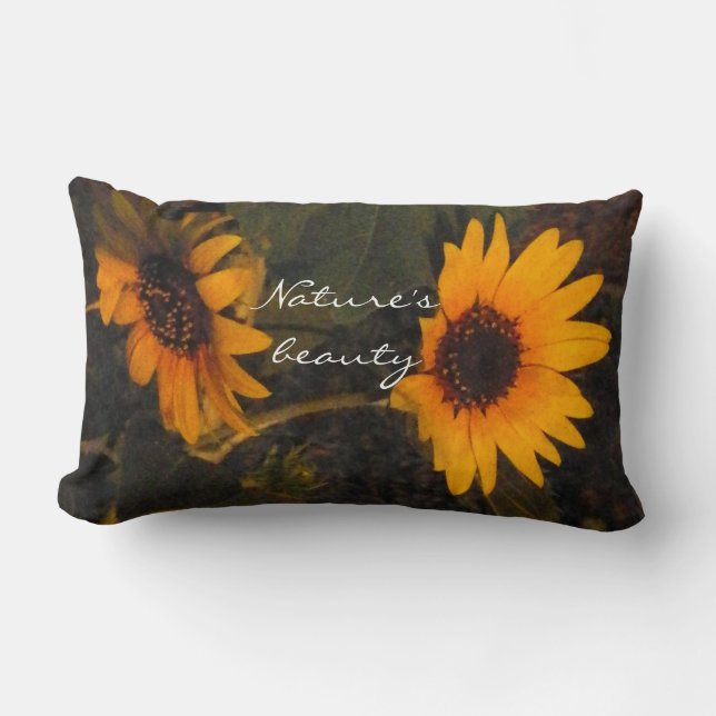 Coussin Rectangle Tournesol (Recto)