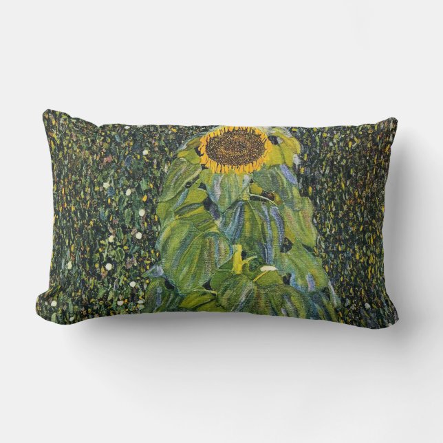 Coussin Rectangle Tournesol par Gustav Klimt (Recto)