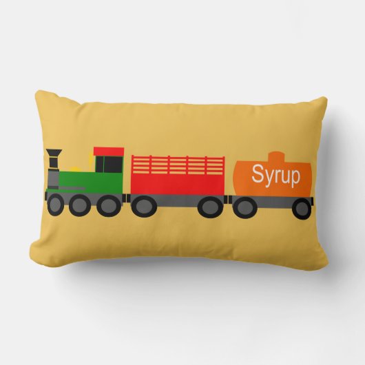 Coussin Rectangle Trains (Recto)