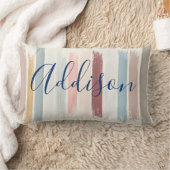 Coussin Rectangle Traits de pinceau pastel personnalisés (Couverture)