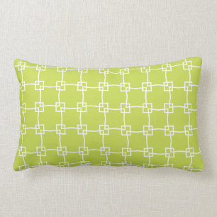 Coussin Rectangle Trellis vert d'Avocado