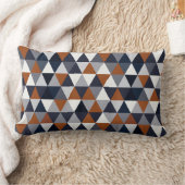 Coussin Rectangle Triangles de marine et de rouille I B (Couverture)