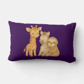 Coussin Rectangle "Trio of Friends" Throw Pillow (Verso)