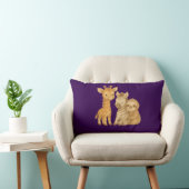 Coussin Rectangle "Trio of Friends" Throw Pillow (Chaise)