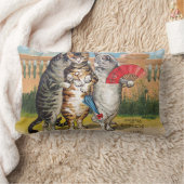 Coussin Rectangle Trois Petits Chatons Illustration de Mère l'Oie (Couverture)