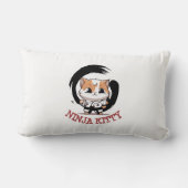 Coussin Rectangle Trois Petits Chatons Ninjas (Verso)