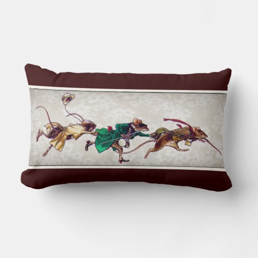 Coussin Rectangle Trois souris aveugles (Recto)