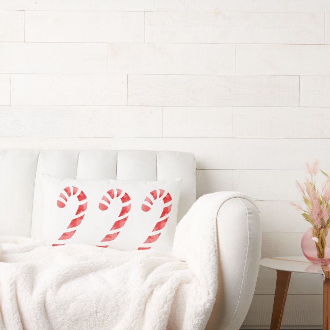 Coussin Rectangle Trois Sucres de canne aquarelles (Canapé)