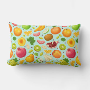 Coussin Rectangle Tropical Fruit Lumbar Pillow
