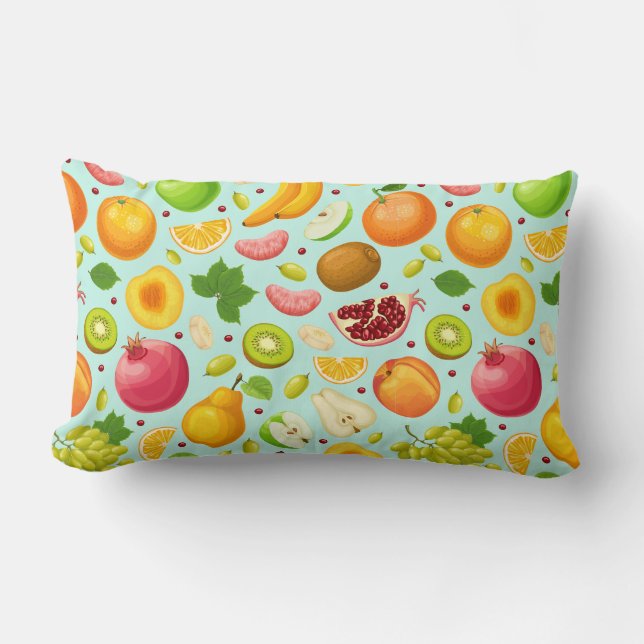 Coussin Rectangle Tropical Fruit Lumbar Pillow (Recto)