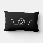 Coussin Rectangle Tsu Kana Shrug Emoticon -\_ ㋡_/+Japonais Kaomoji (Verso)
