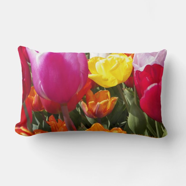 Coussin Rectangle Tulipes en abondance (Recto)