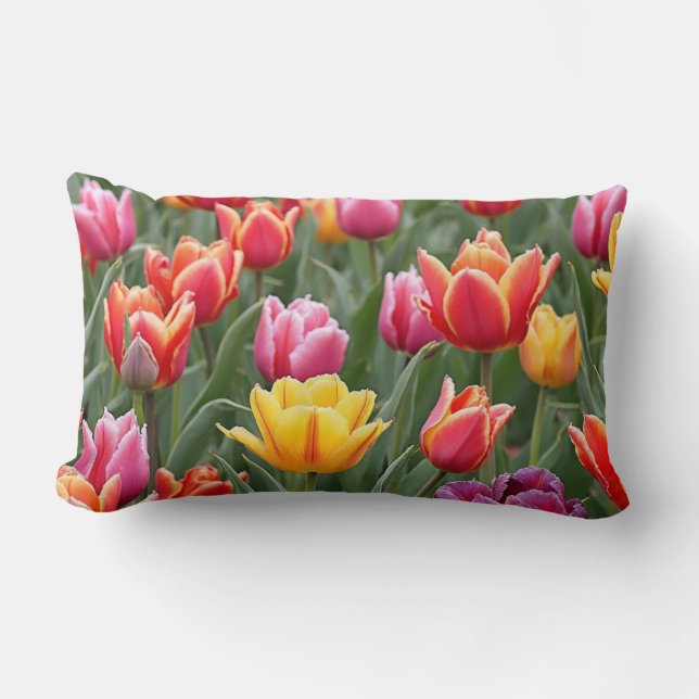 Coussin Rectangle Tulipes néerlandaises (Recto)