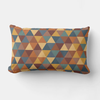 COUSSIN RECTANGLE TURQUOISE BLUE VERT BROWN OR ROUGE MOTIF GÉOMÉTRIQ